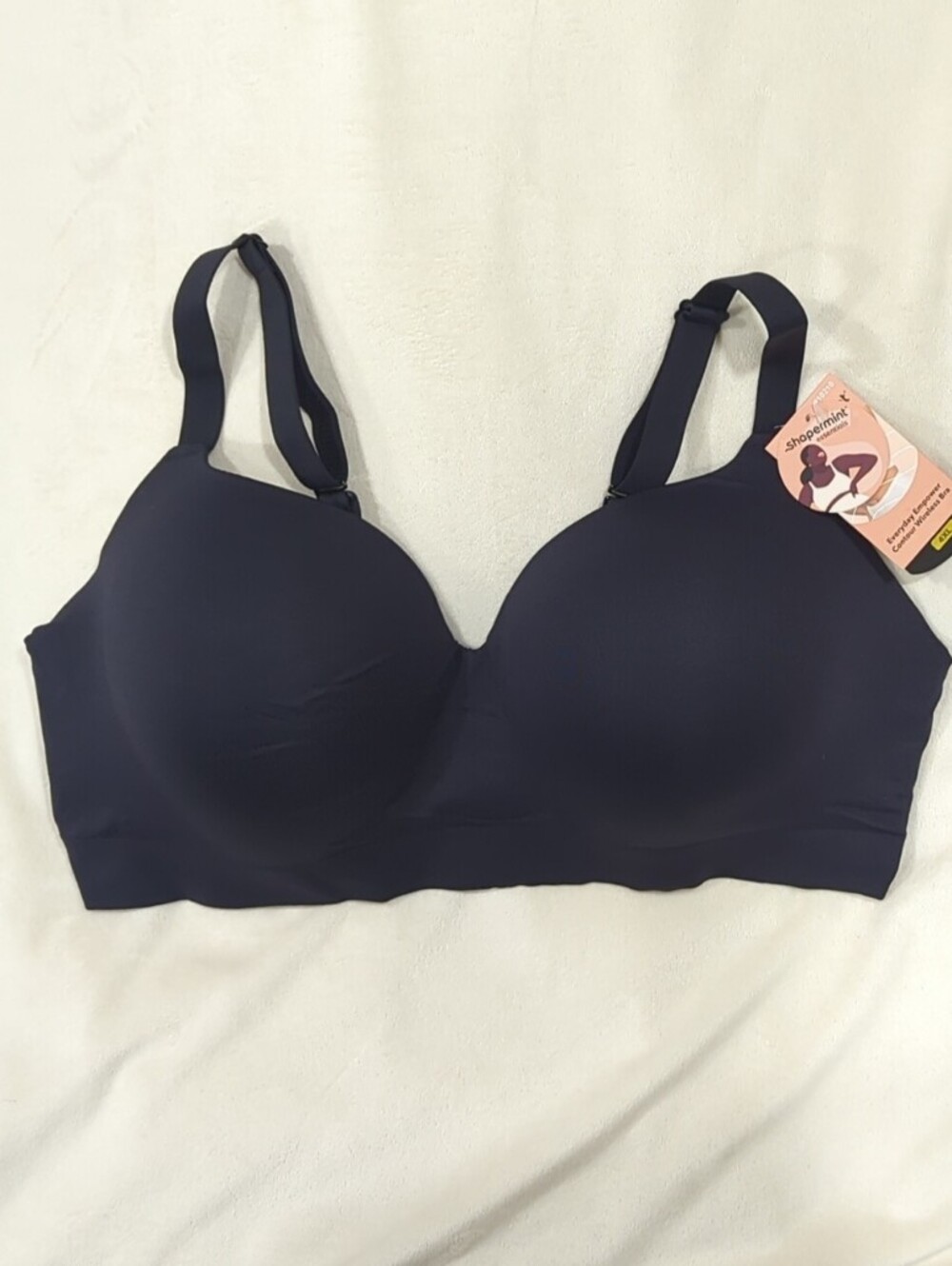 Shapermint Black Seamless Size 4XL Bra